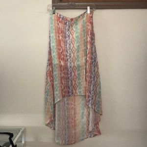 high low midi skirt